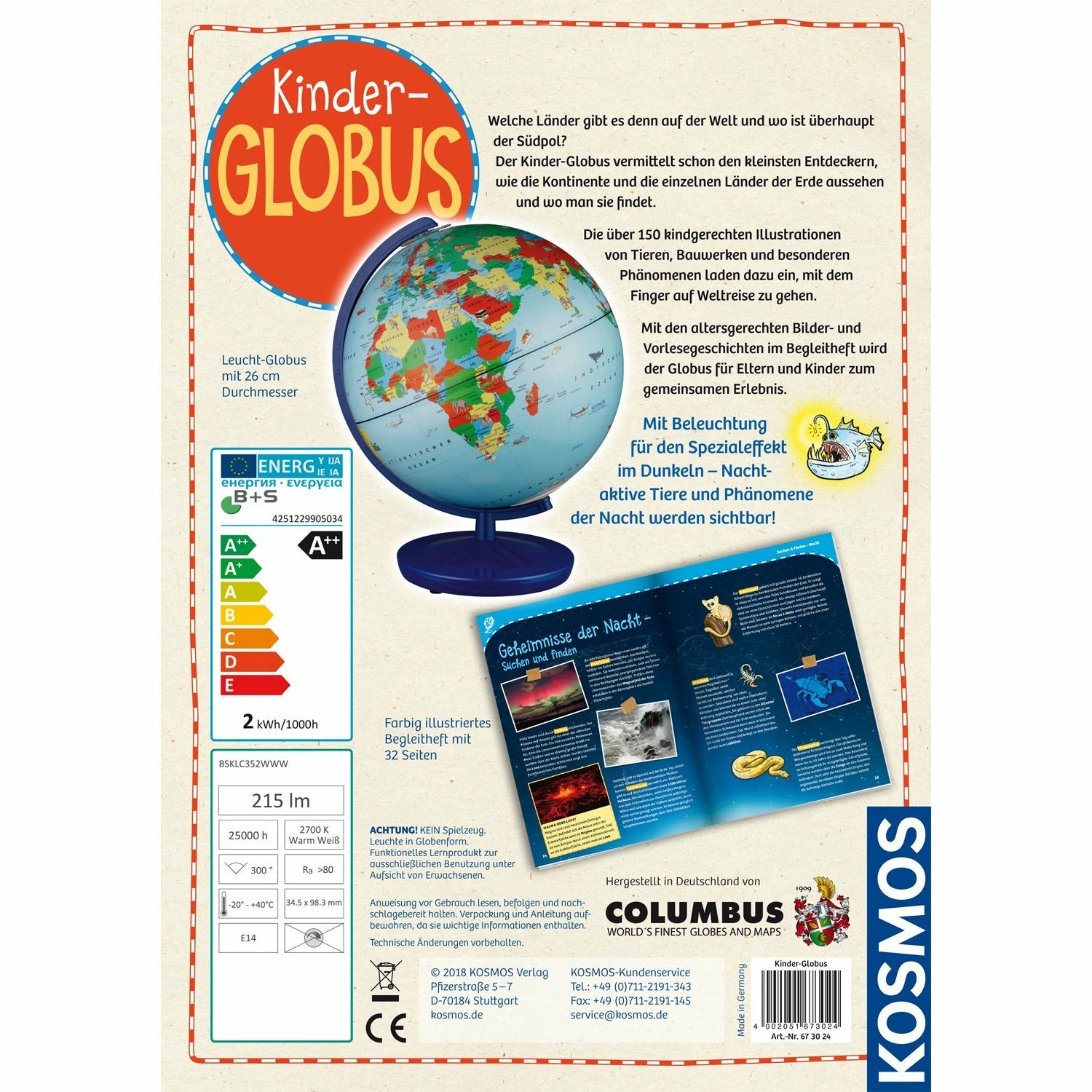 KOSMOS | Kinder-Globus