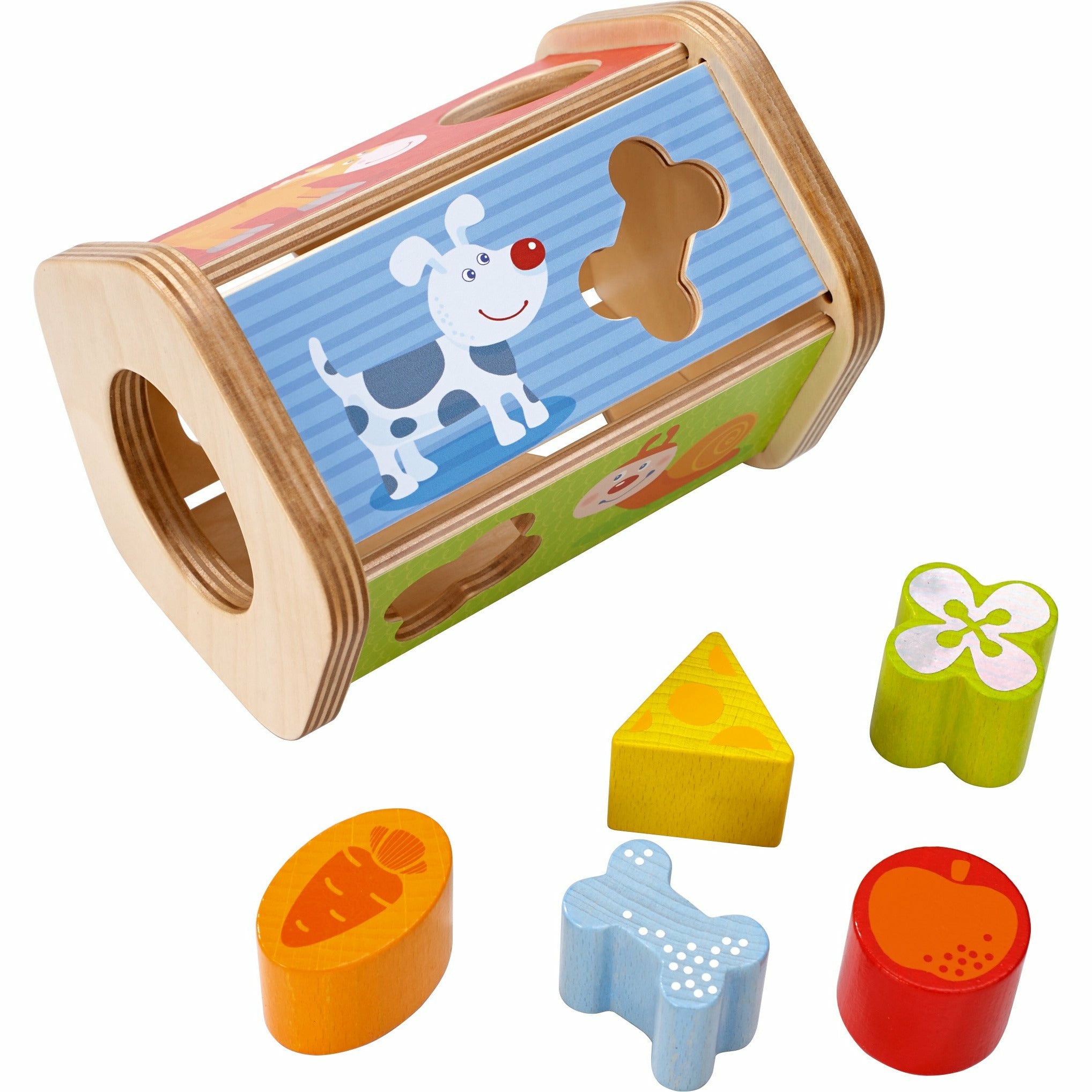 sortierbox spielzeug HABA | Sortierbox Steck-Snack