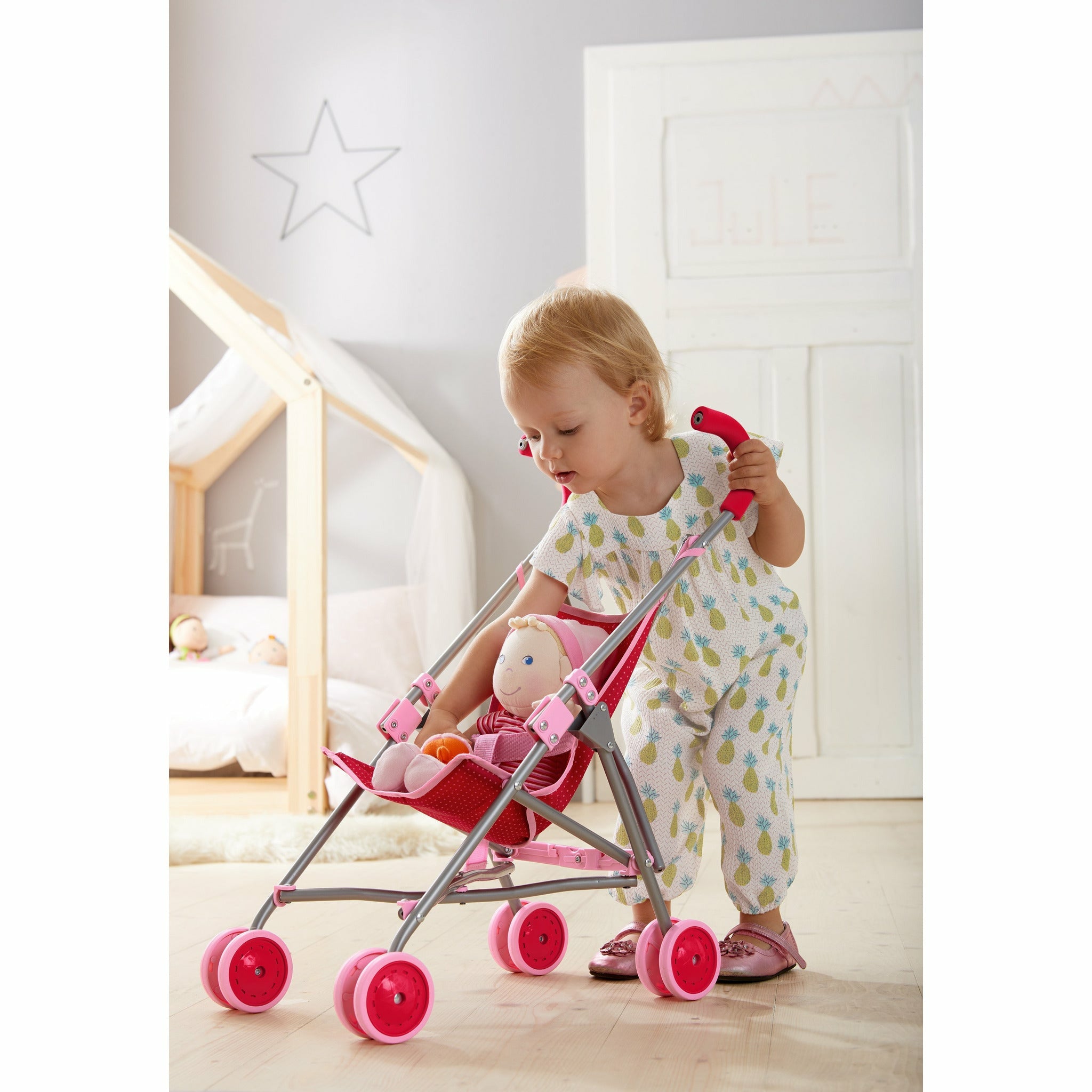spielzeug für buggy bügel HABA | Puppenbuggy Jule