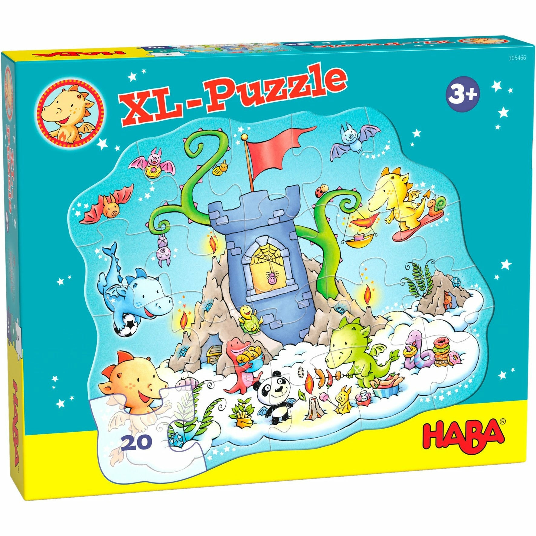 HABA | Puzzle Drache Funkelfeuer - Puzzle -Party