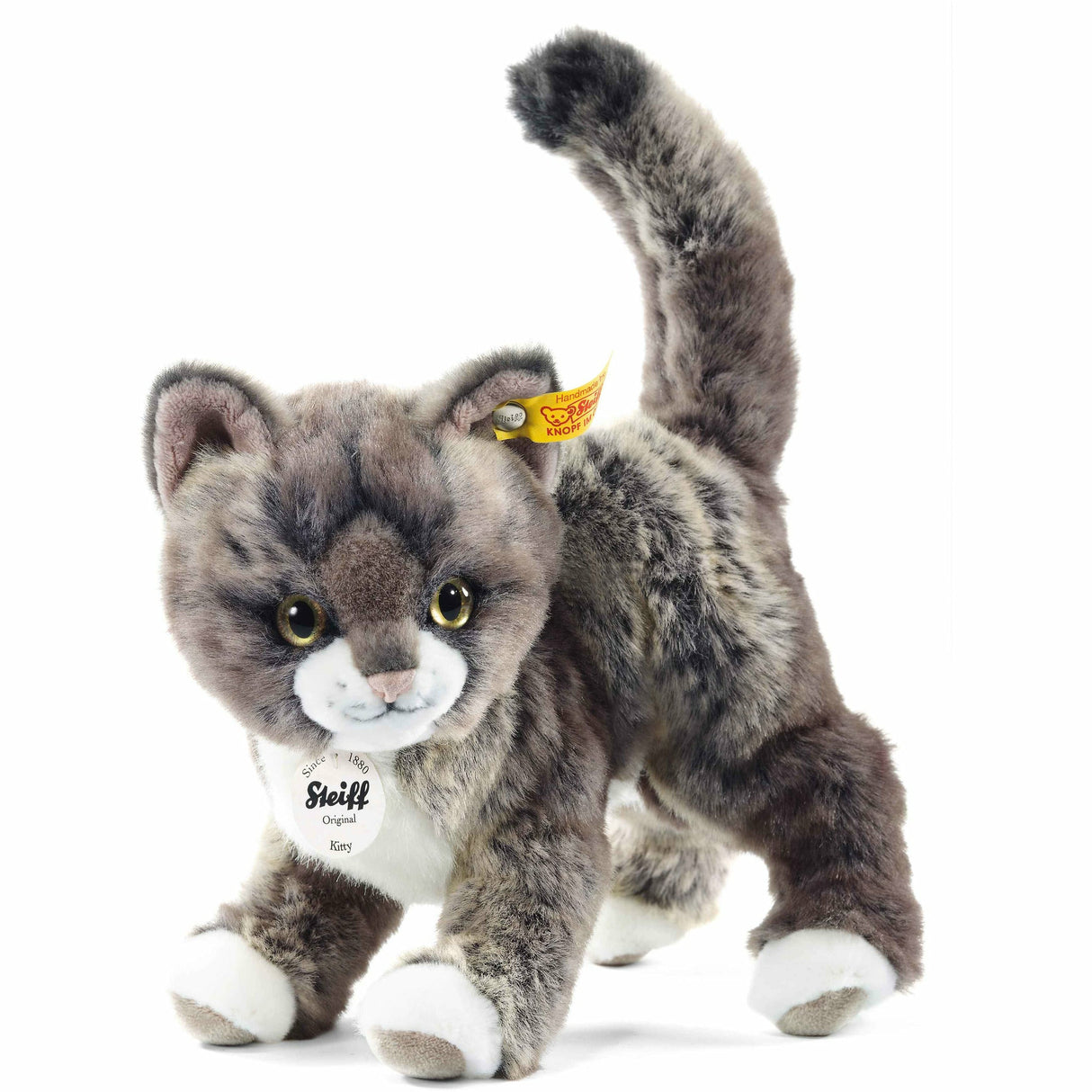 Kitty Katze 25 grau/beige stehend