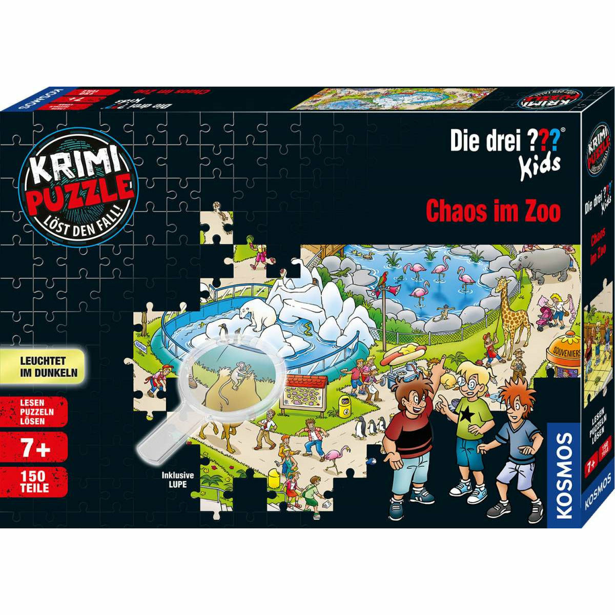KOSMOS | Krimipuzzle Die drei ??? Kids Chaos im Zoo (150 T)