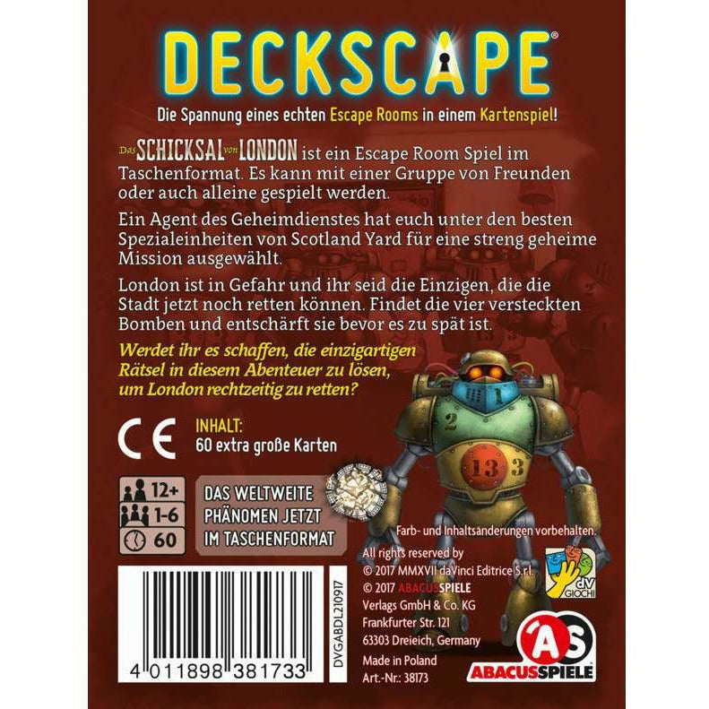 Abacusspiele | Deckscape - Das Schicksal von London