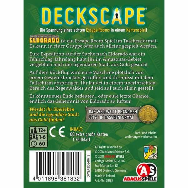 Abacusspiele | Deckscape - Das Geheimnis von Eldorado