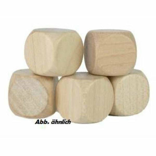 Amigo | Würfel Naturholz | 6 Seiten | Blanko W06 16mm