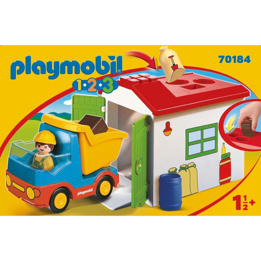 PLAYMOBIL 70184 LKW mit Sortiergarage