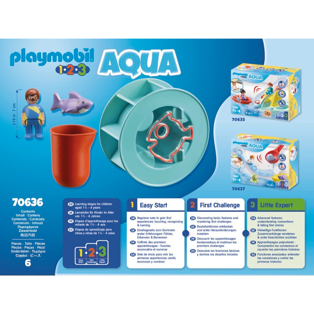PLAYMOBIL 70636 Wasserwirbelrad mit Babyhai
