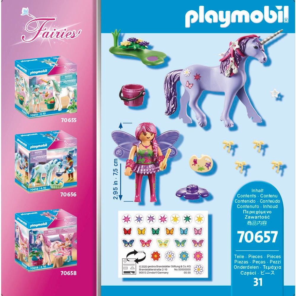 PLAYMOBIL 70657 Einhorn mit Schmück-Fee