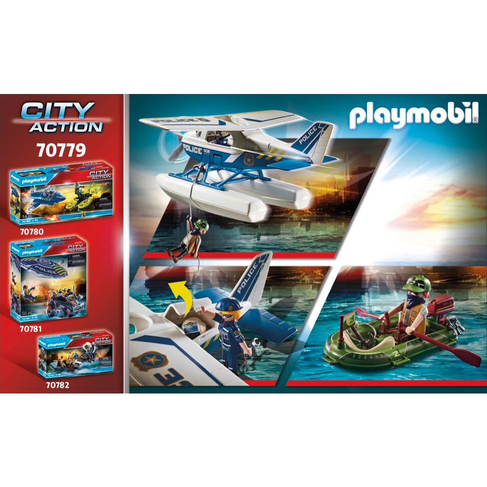 PLAYMOBIL 70779 Polizei-Wasserflugzeug: Schmuggler-Verfolgung