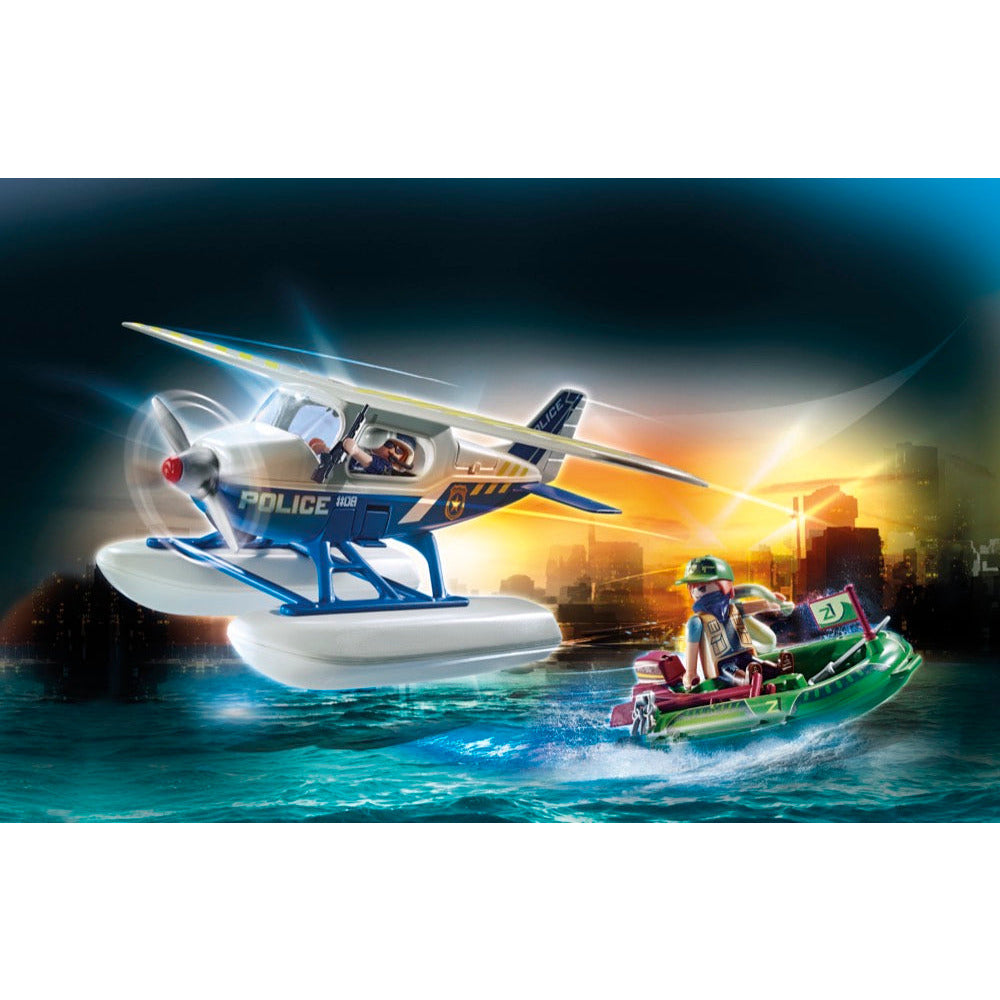 PLAYMOBIL 70779 Polizei-Wasserflugzeug: Schmuggler-Verfolgung