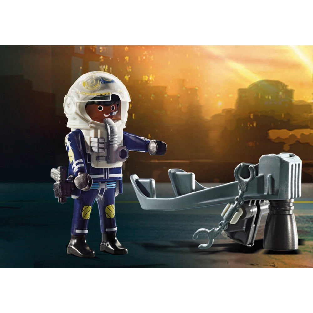 PLAYMOBIL 70782 Polizei-Jetpack: Festnahme des Kunsträubers