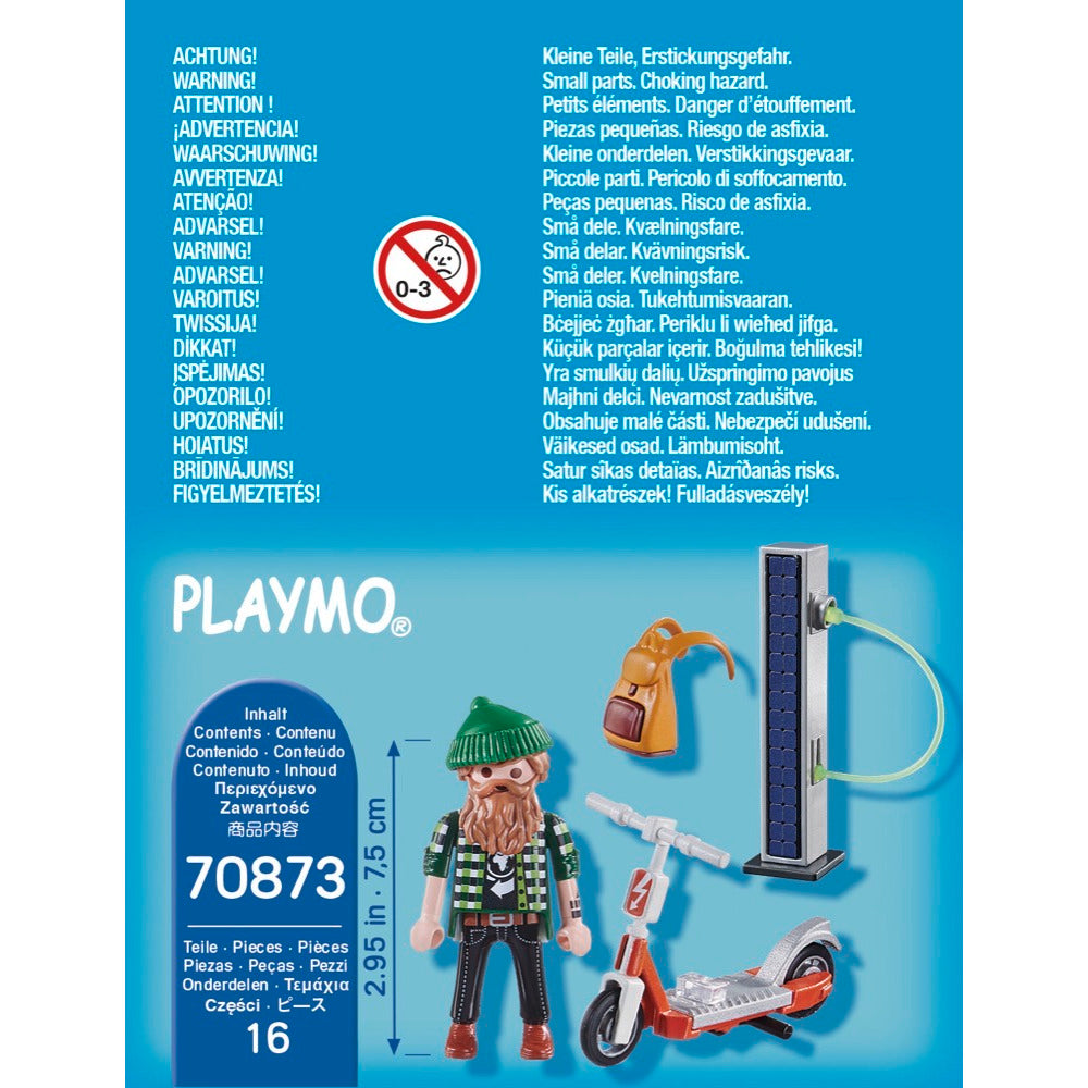 PLAYMOBIL 70873 Hipster mit E-Roller