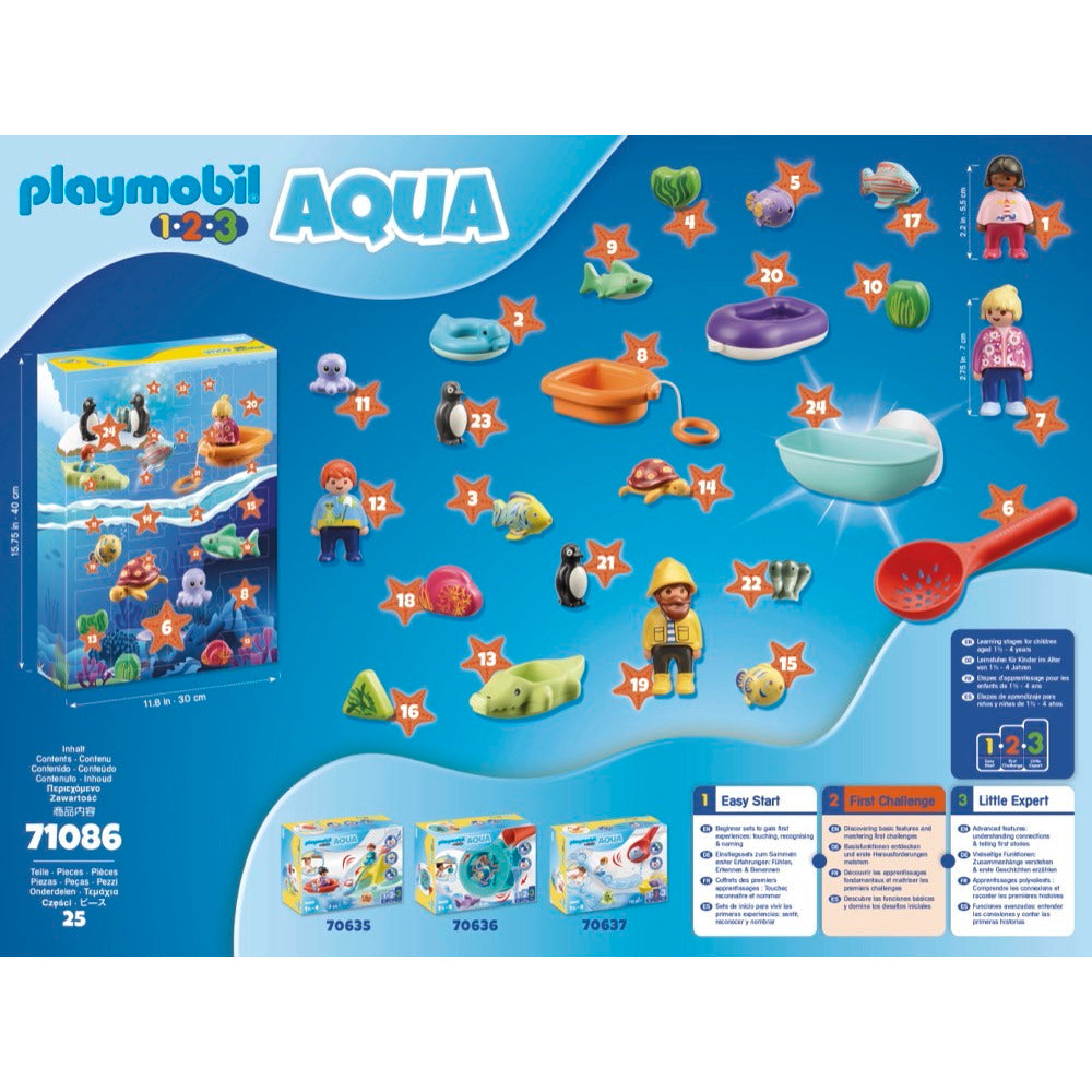 PLAYMOBIL 71086 PLAYMOBIL 1.2.3 AQUA: Adventskalender Badespaß