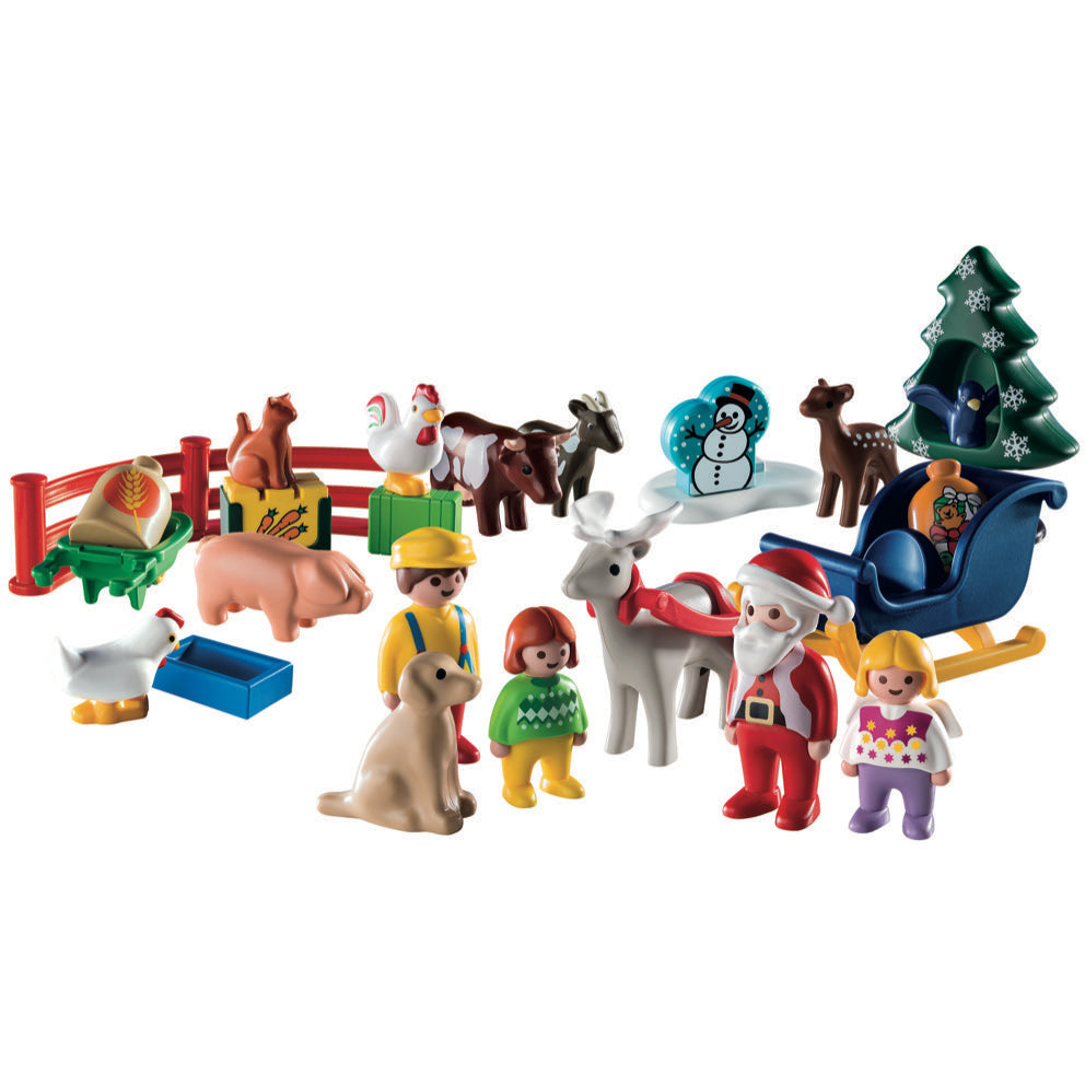 PLAYMOBIL 71135 1.2.3 Adventskalender 'Weihnacht auf dem Bauernhof'
