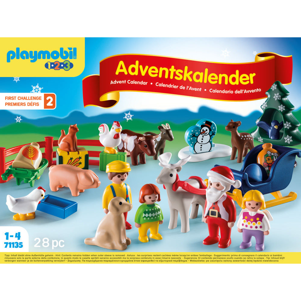 PLAYMOBIL 71135 1.2.3 Adventskalender 'Weihnacht auf dem Bauernhof'