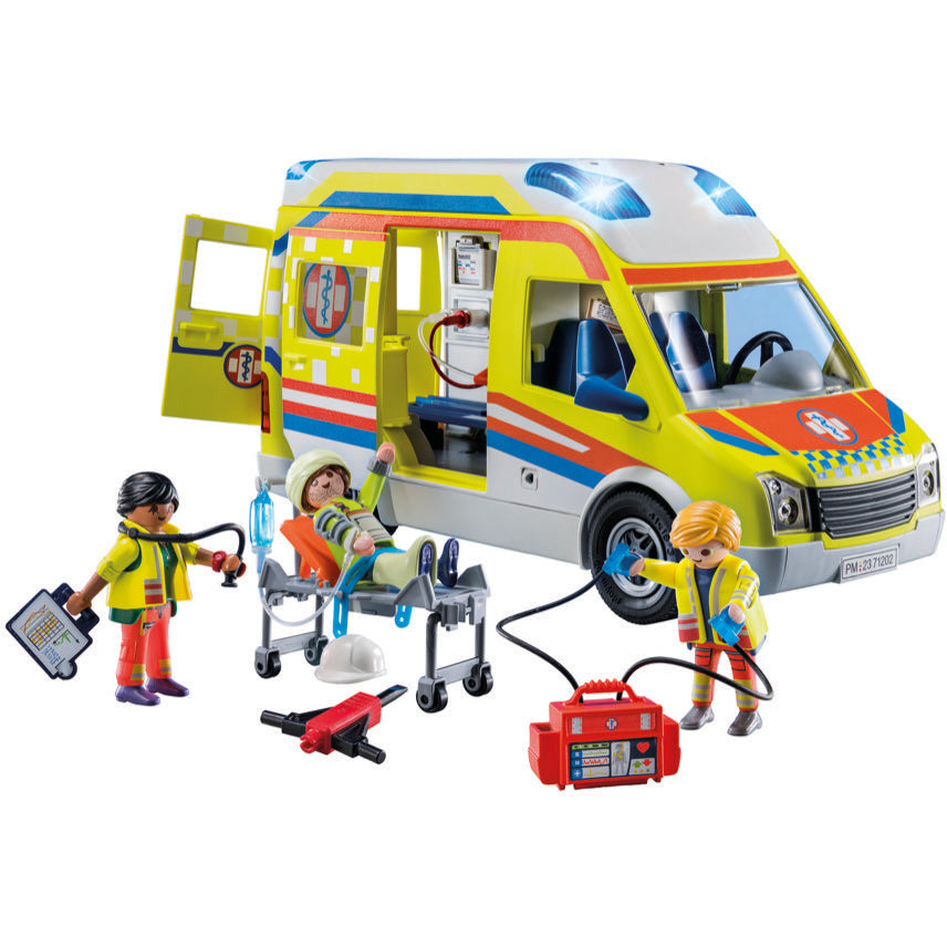 PLAYMOBIL 71202 Rettungswagen mit Licht und Sound