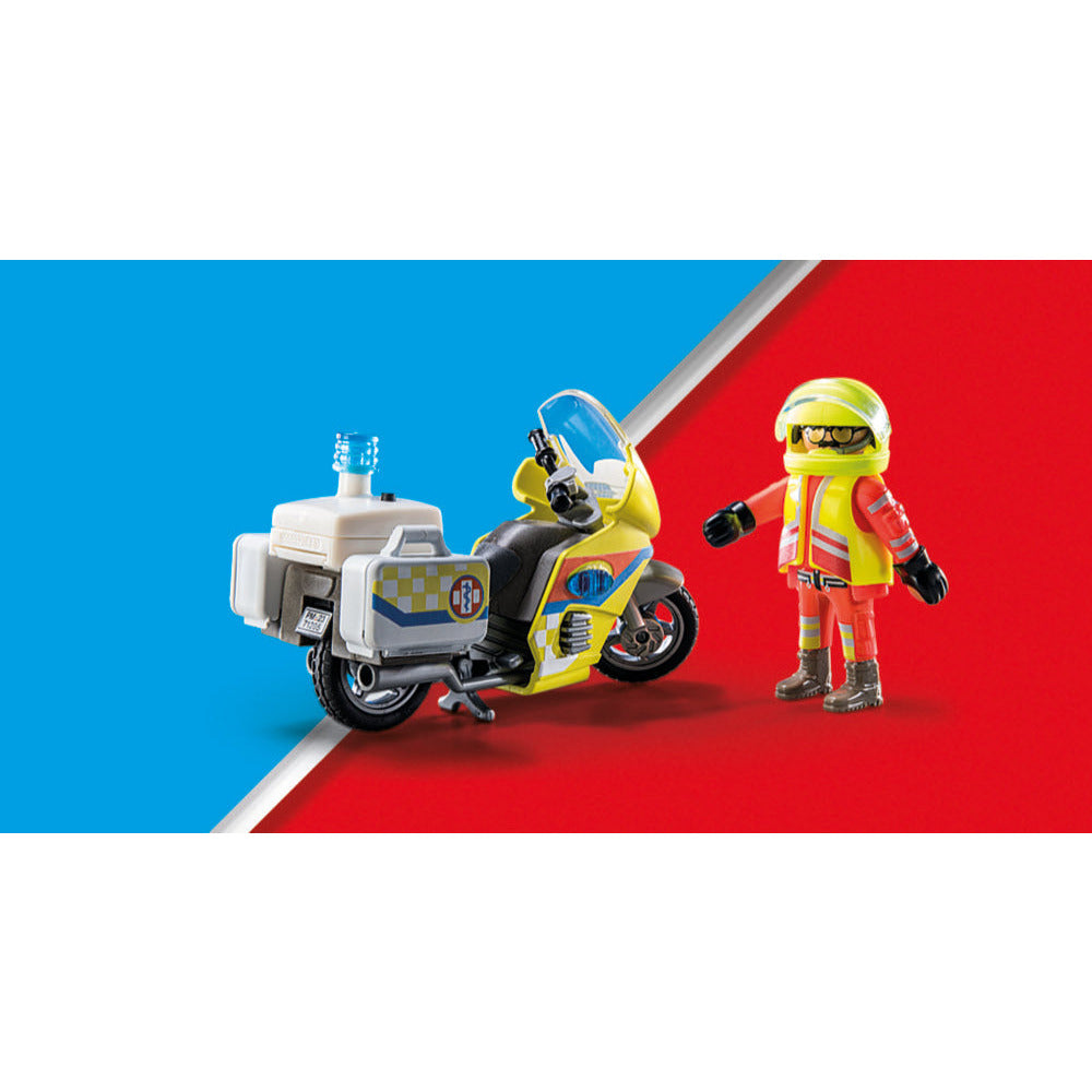 PLAYMOBIL 71205 Notarzt-Motorrad mit Blinklicht