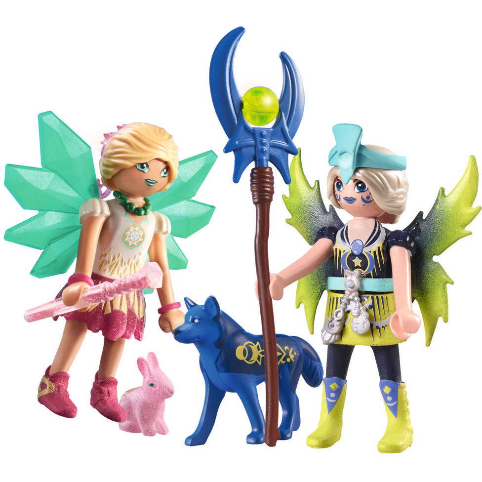 PLAYMOBIL 71236 Crystal- und Moon Fairy mit Seelentieren