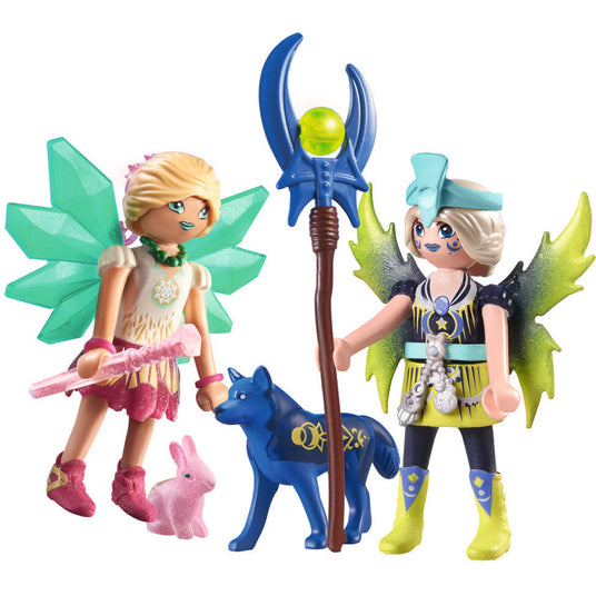 PLAYMOBIL 71236 Crystal- und Moon Fairy mit Seelentieren