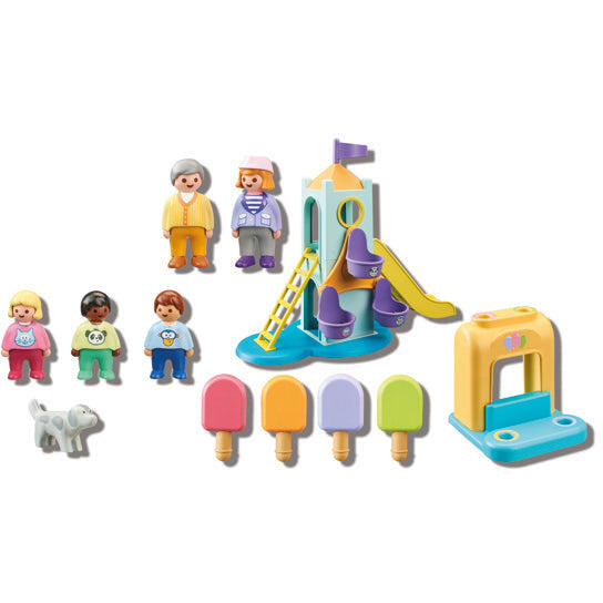 PLAYMOBIL 71326 1.2.3: Erlebnisturm mit Eisstand
