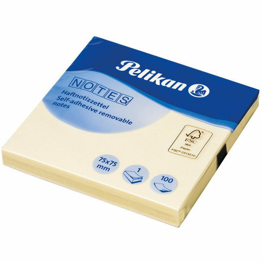 Notizhaftzettel gelb 75x75 mm 100 Blatt N125 FSC Mix