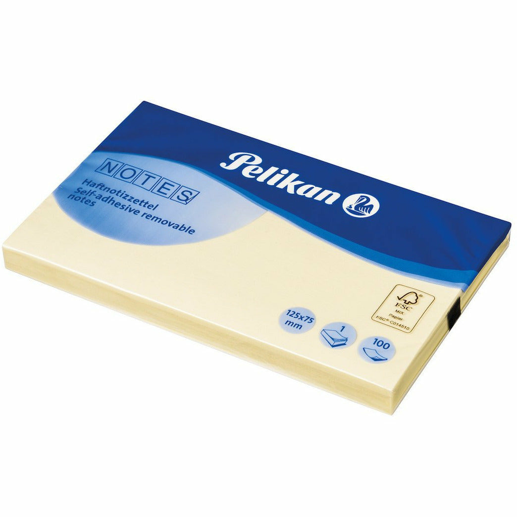 Notizhaftzettel gelb 125x75 mm 100 Blatt N126 FSC Mix