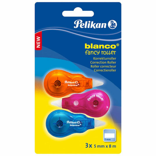 Korrekturroller 5mm blanco B917B4 Fancy 3x8m Blisterkarte mit 3 Stück
