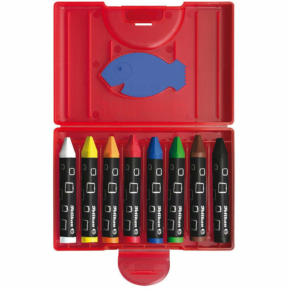 Wachsmaler dreieckig wasserfest im Kunststoffetui rot 665/8 D WF