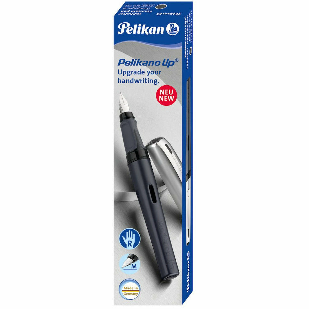 Schulfüller Pelikano Up PUPR Anthrazit M in Faltschachtel