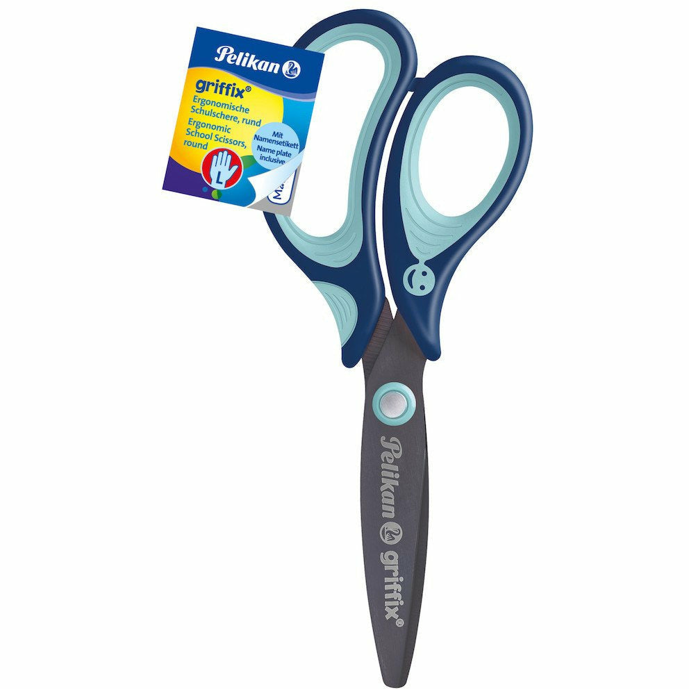 griffix Schulschere SC1LB blau links rund Lose Ware