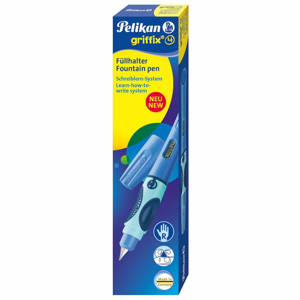 Füllhalter Griffix 4 Bluesea/Blau A P2BSR für Rechtshänder in Faltschachtel