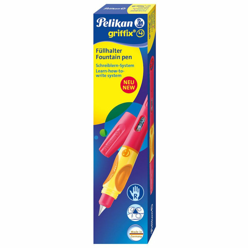 Füllhalter Griffix 4 Cherry/Rot A P2CHR für Rechtshänder in Faltschachtel