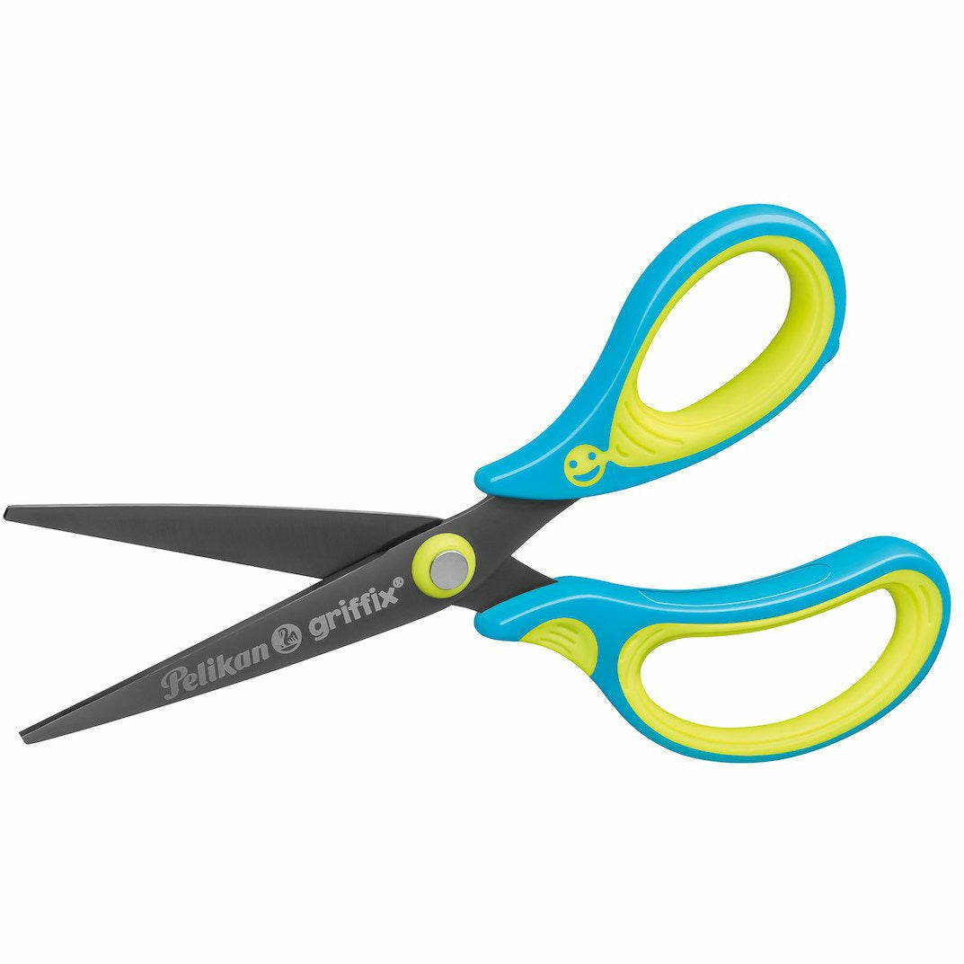 Schulschere griffix SC1BRS Blue rechts, spitz, 1 St. auf Blisterkarte