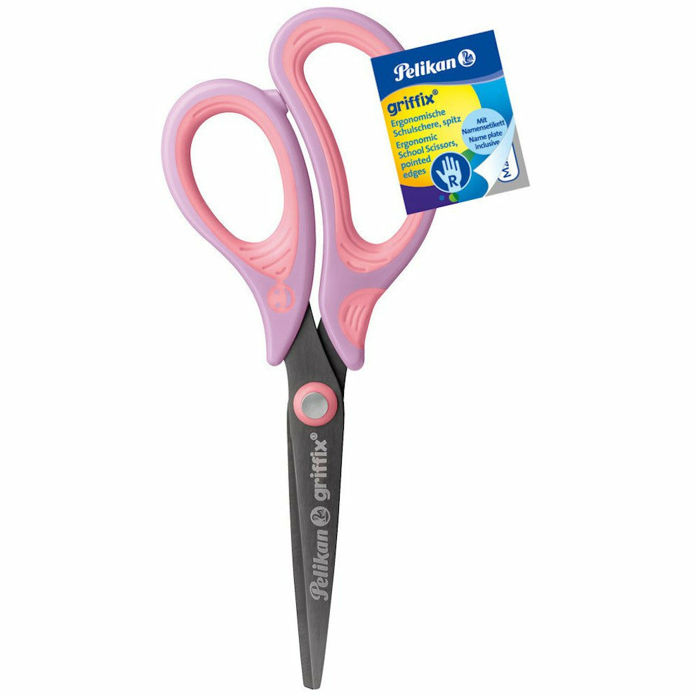 Schulschere griffix SC1PRS Purple rechts, spitz, Lose Ware