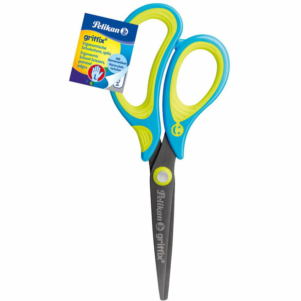 Schulschere griffix SC1BLS Blue links, spitz, Lose Ware