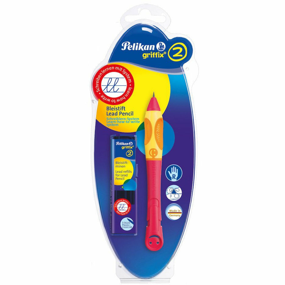 Bleistift Griffix 2 Cherry/Rot B2CHR für Rechtshänder blister