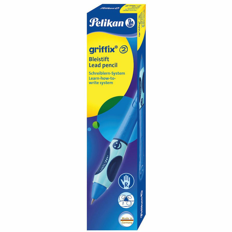 Bleistift Griffix 2 Bluesea/Blau B2BSR für Rechtshänder in Faltschachtel