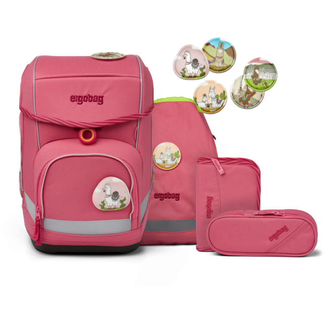 ergobag | ergobag cubo Schulranzen-Set | Lamas in Bärjamas Kollektion 20/21