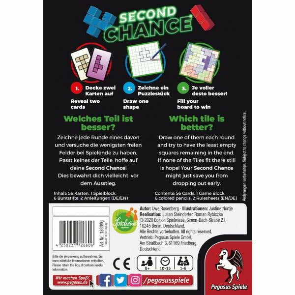 Pegasus/Spielwiese | Second Chance, 2. Edition (Edition Spielwiese)