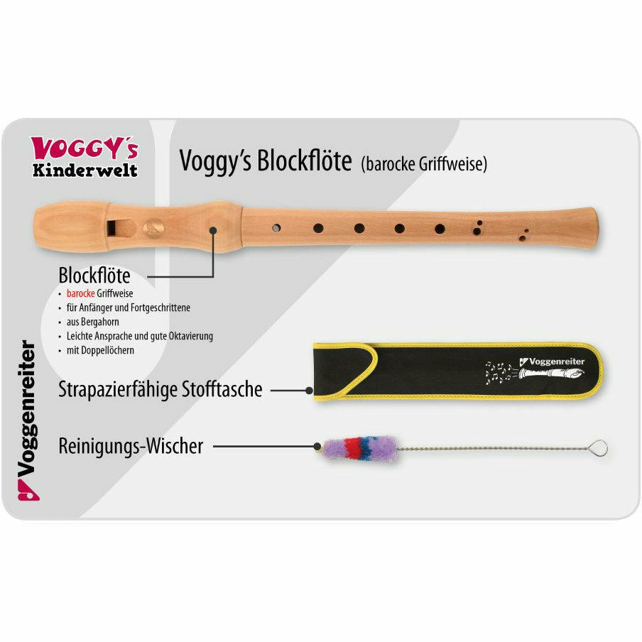 Voggenreiter | Voggys Blockflöte, C-Sopran, barocke Griffweise