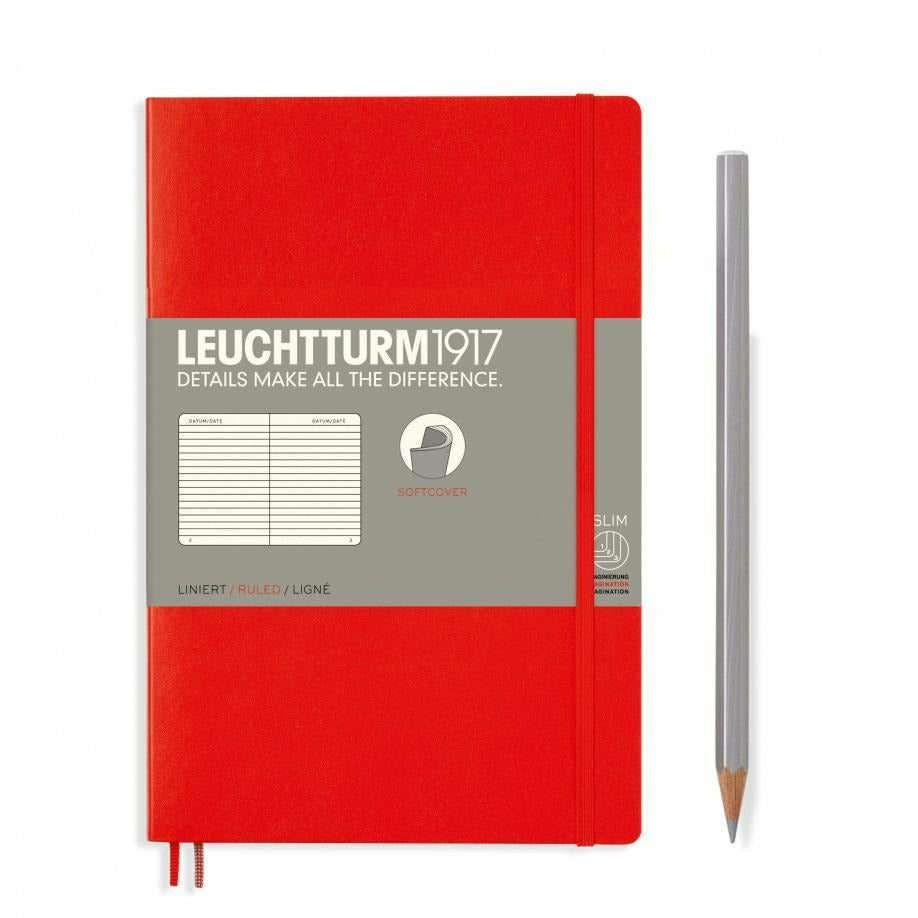 Notizbuch Paperback (B6+), Softcover, 123 nummerierte Seiten