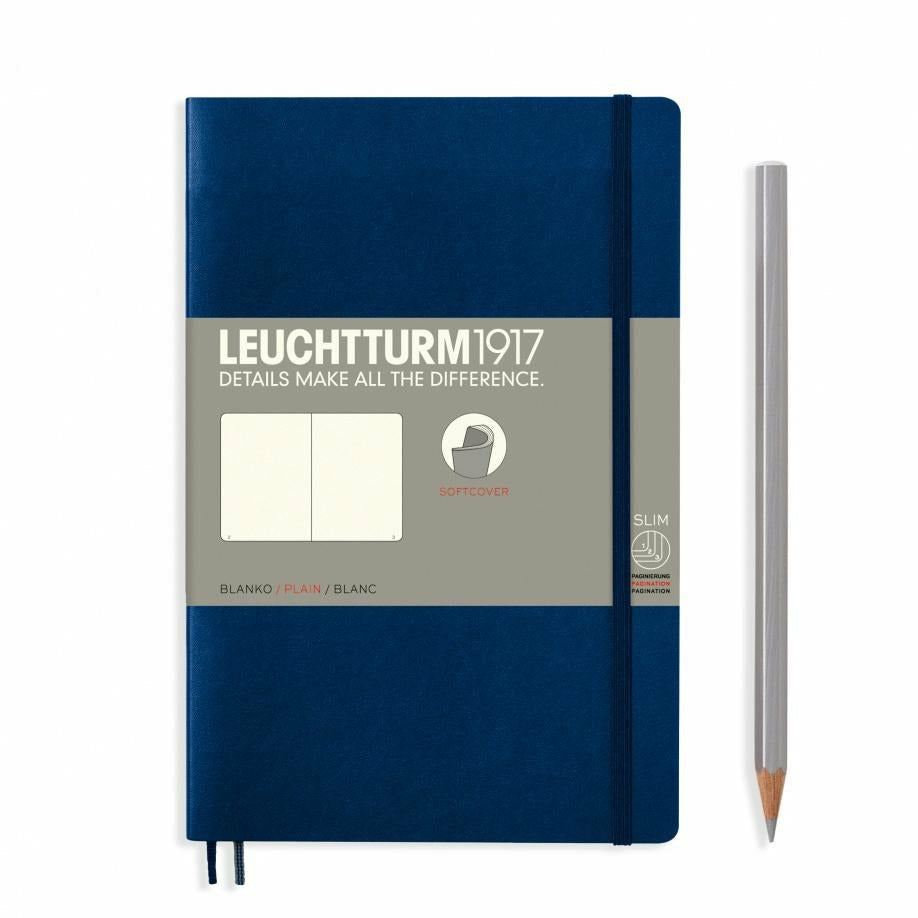 Notizbuch Paperback (B6+), Softcover, 123 nummerierte Seiten