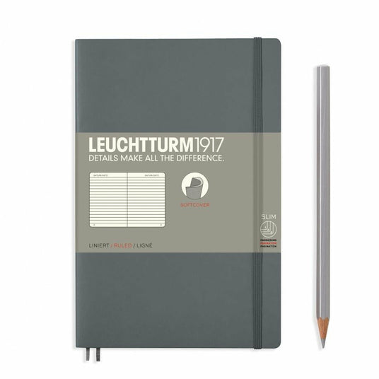 Notizbuch Paperback (B6+), Softcover, 123 nummerierte Seiten