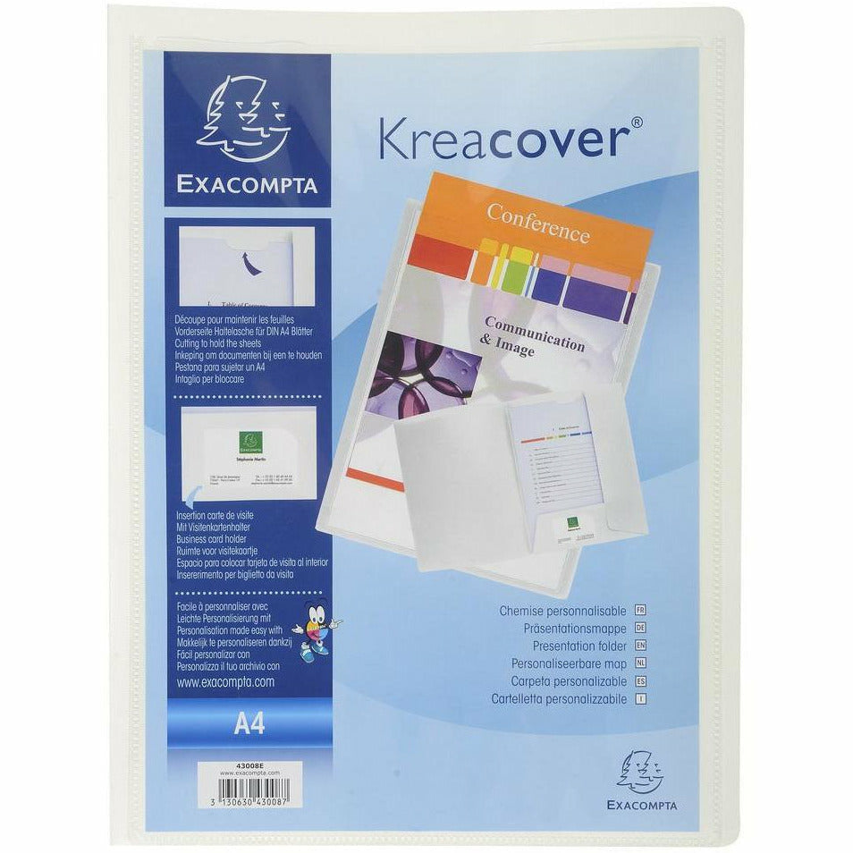 Präsentationsmappe KC A4 PP weiss