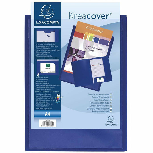 Präsentationsmappe KC A4 PP blau