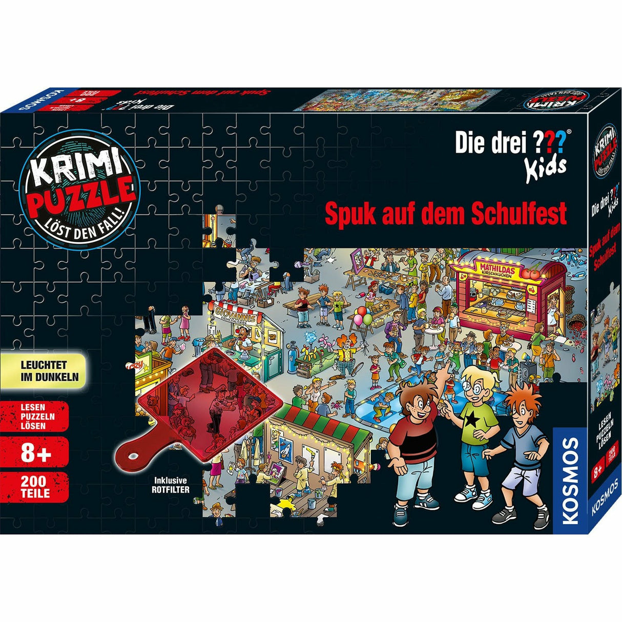 KOSMOS | Krimipuzzle Die drei ??? Kids Spuk auf dem Schulfest (200 T)