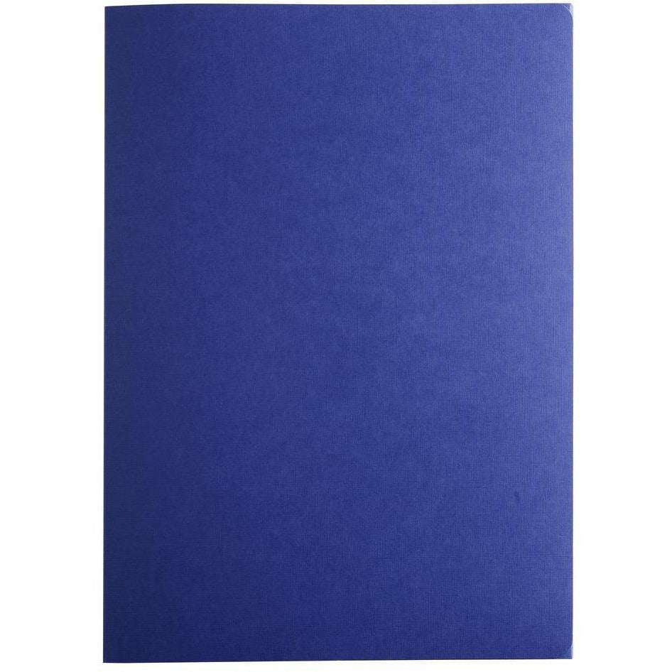 Bewerbungsmappe 3tlg 2Kl Leinen blau