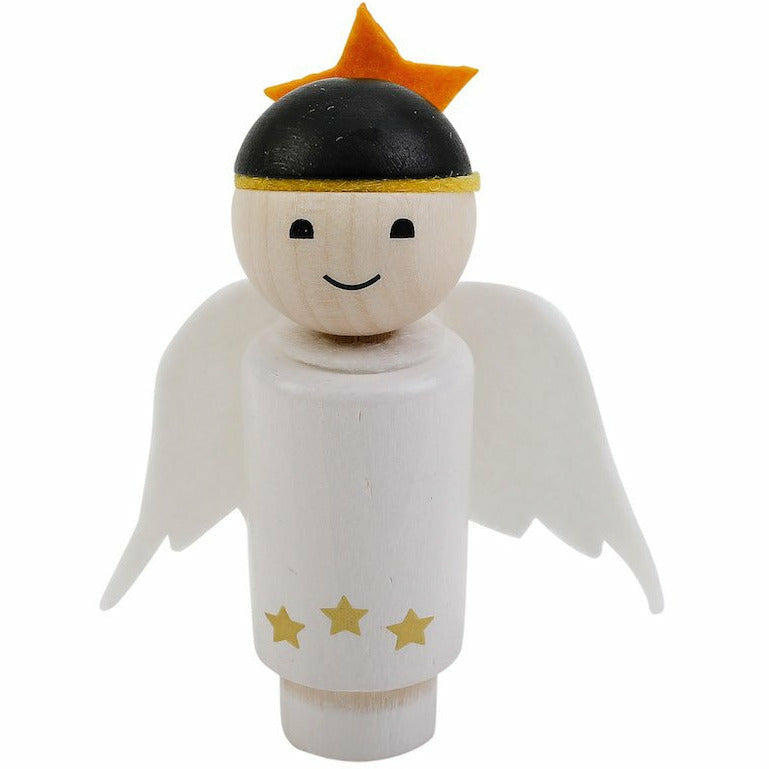 Ahrens | Geburtstags Steckfigur Weihnachtsgengel weiß