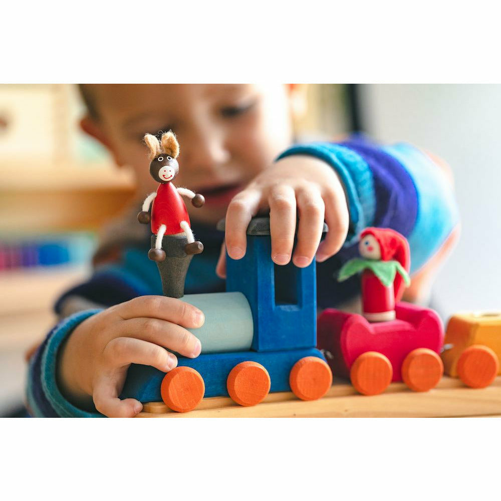 Glückskäfer | Geburtstagszug, 6-teilig inkl. Schiene