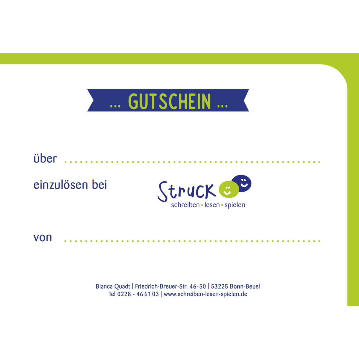 Geschenkgutschein Struck